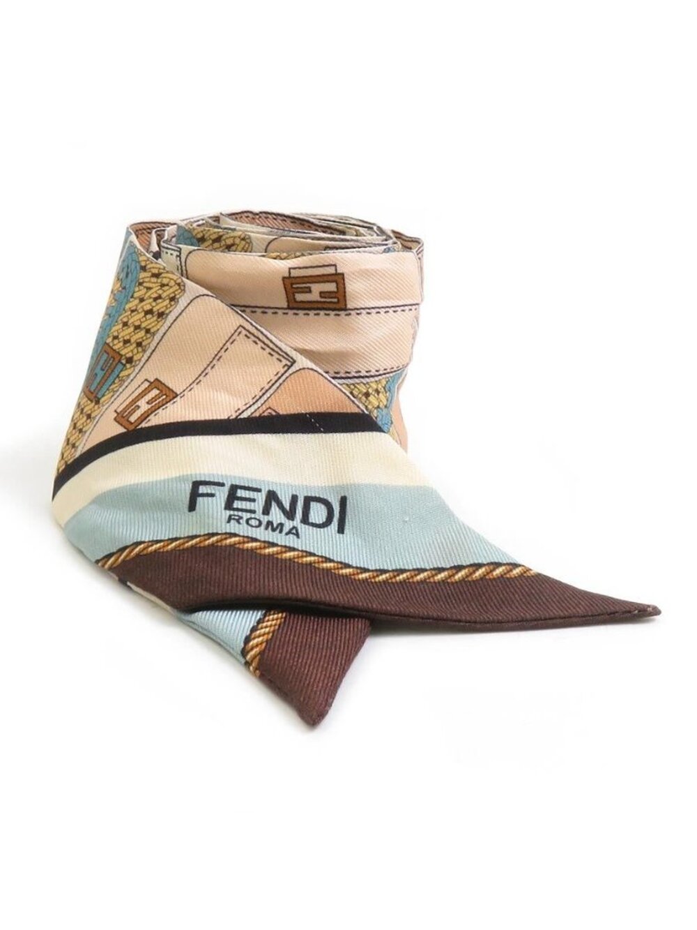 Fendi Ribbon Scarf Multicolor